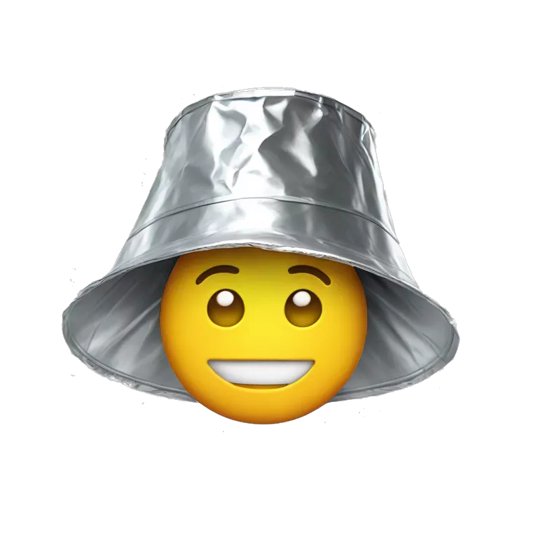 emoji in tin foil hat