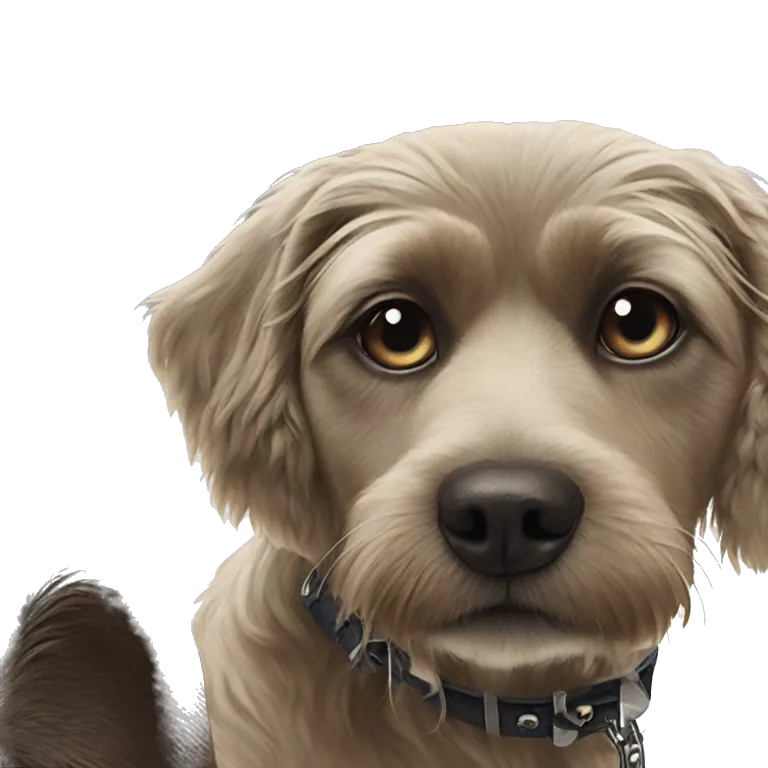 loyal dog star collar portrait