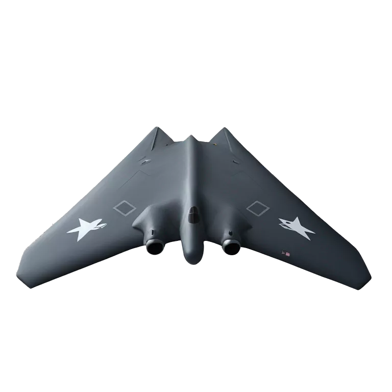 The Northrop B-2 Spirit, also known as the Stealth Bomber, is an American heavy strategic bomber, featuring low-observable stealth technology designed to penetrate dense anti-aircraft defenses