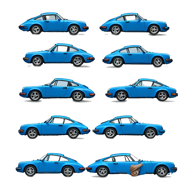 Porsche 911 azul