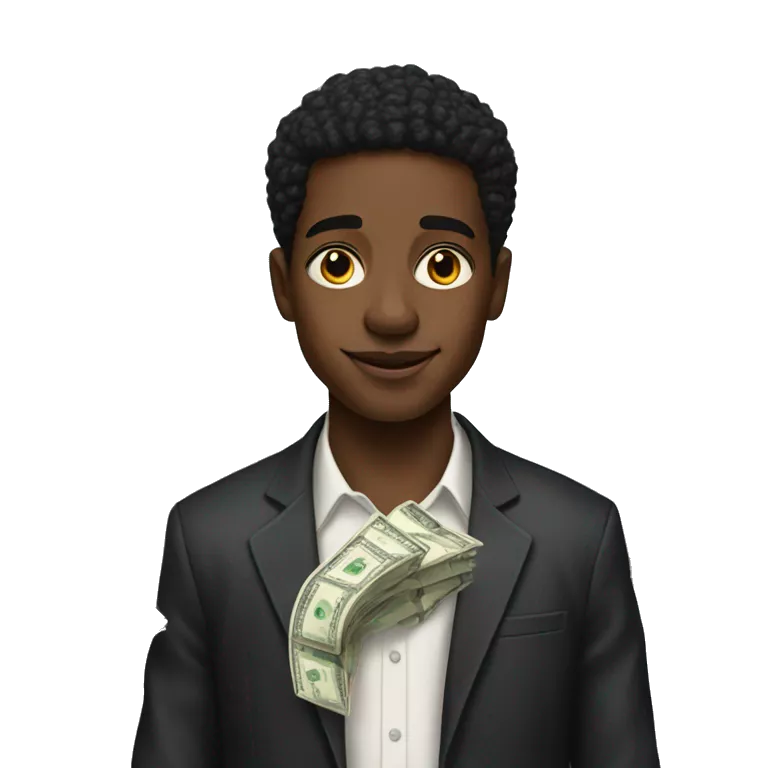 rich black kid with lots and lots of money