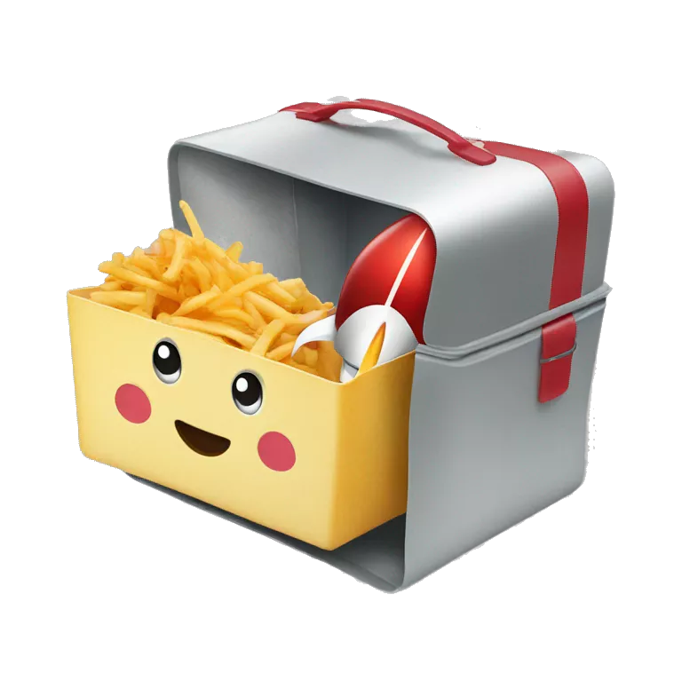 build a square lunchbox with a rocket on it
