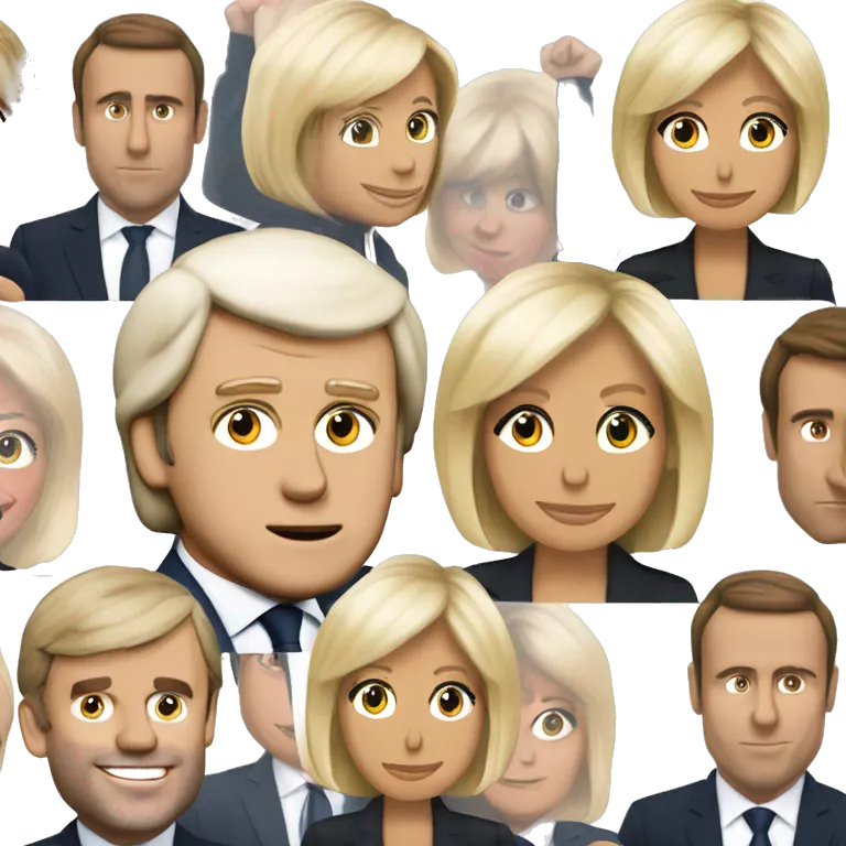 Macron embrasse Brigitte macron