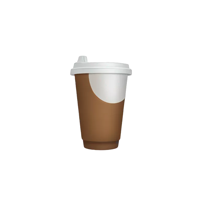 disposable cup with drink