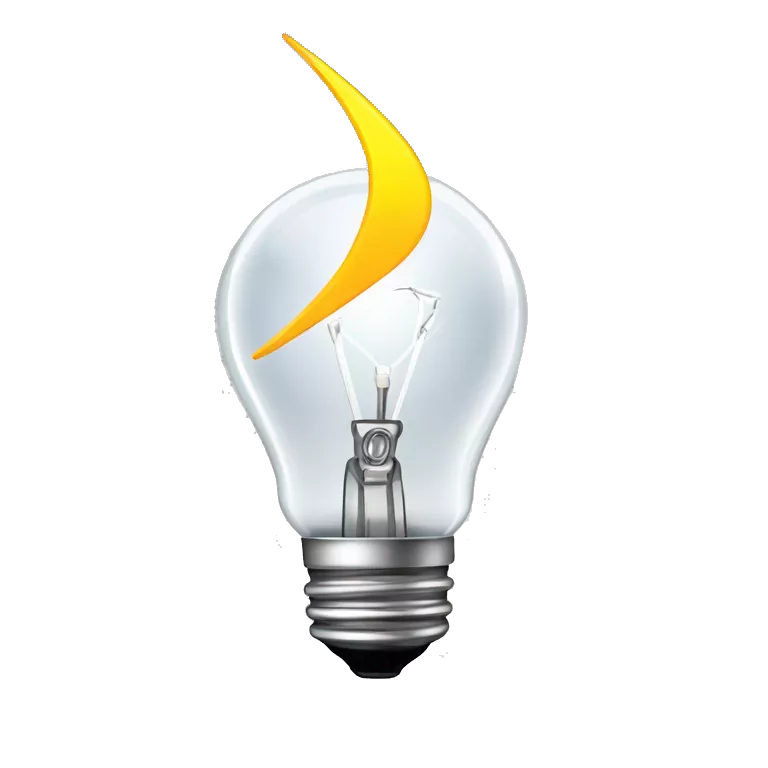 light bulb and lightning logo favicon for a 'go guess' word guessing game
