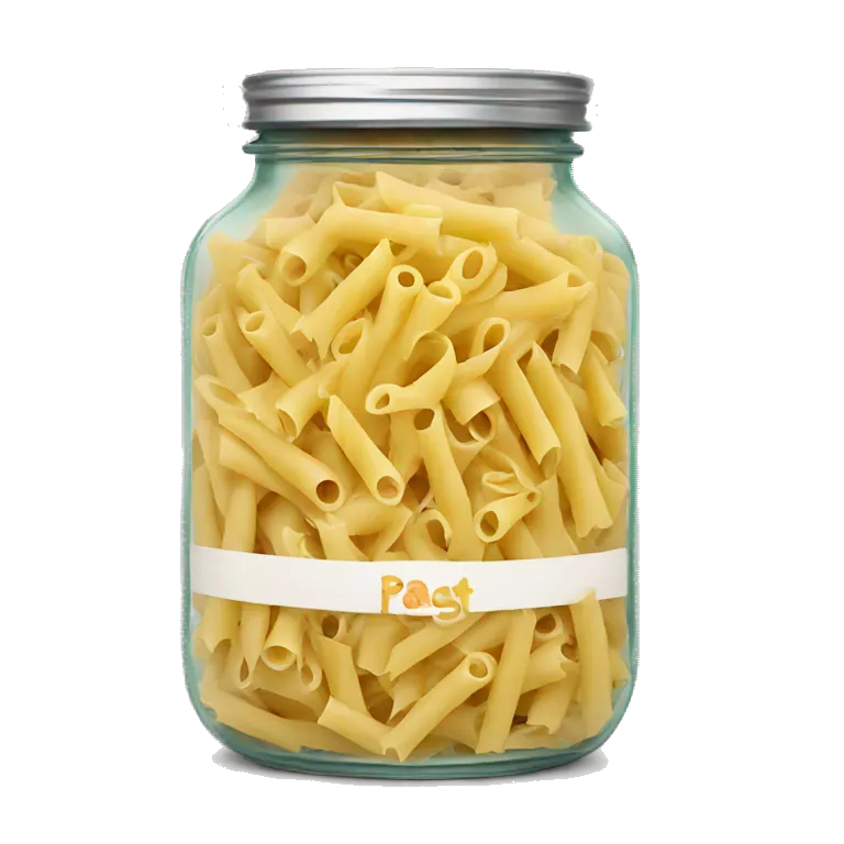 Pasta in jar