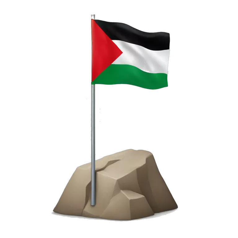 Palestine flag with no entry symbol