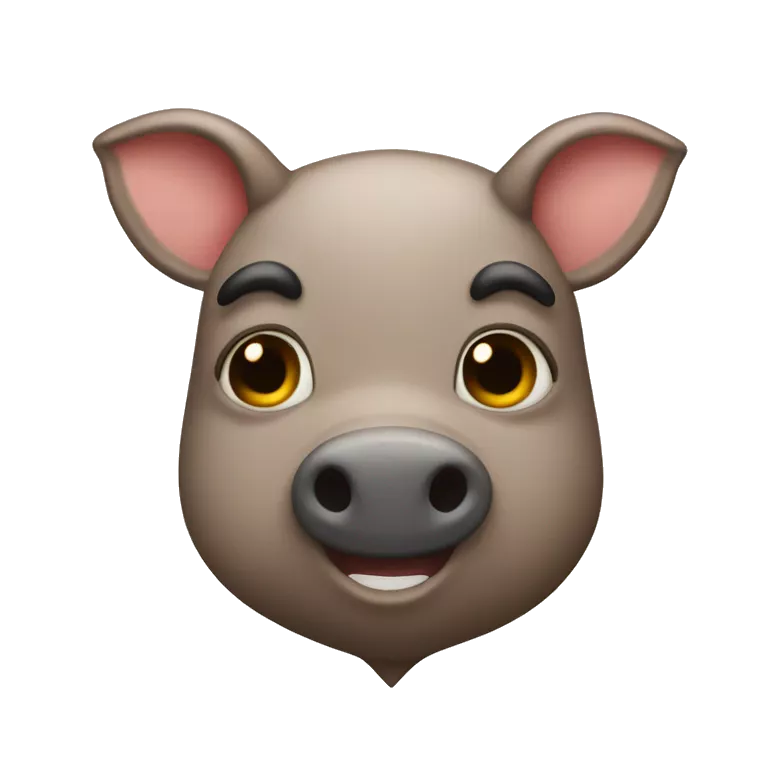 Corazón con cabeza de cerdo en su interior