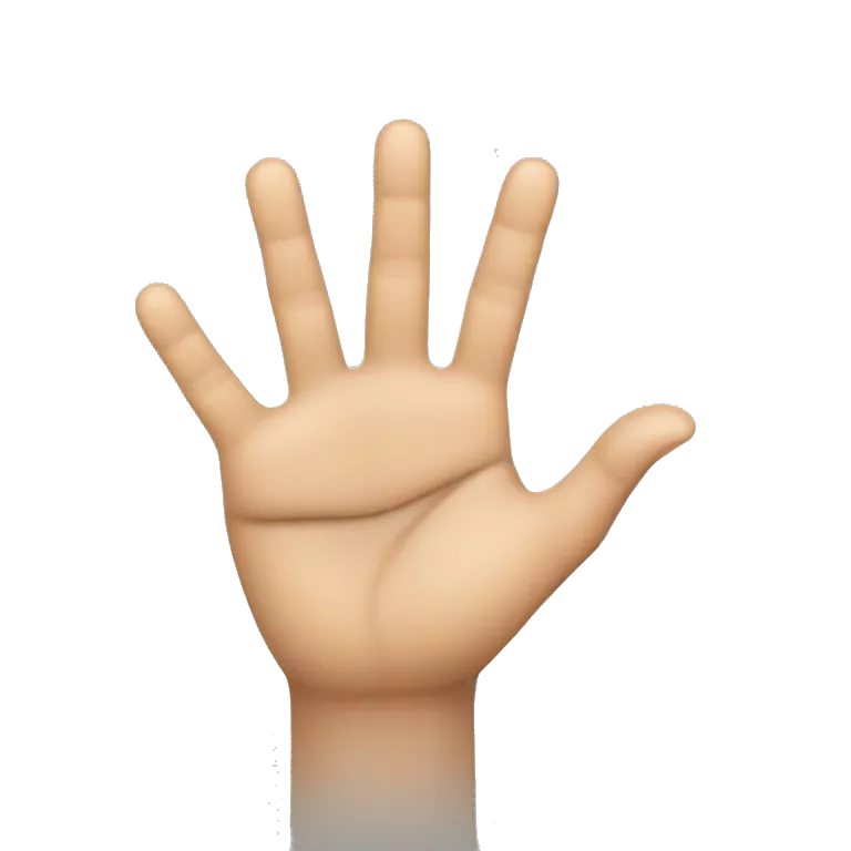 Create an emoji that shows a hand making the gesture of the letter &quot;L&quot; with the fingers, where the thumb and index finger form the &quot;L&quot; shape, while the other three fingers are folded into the palm