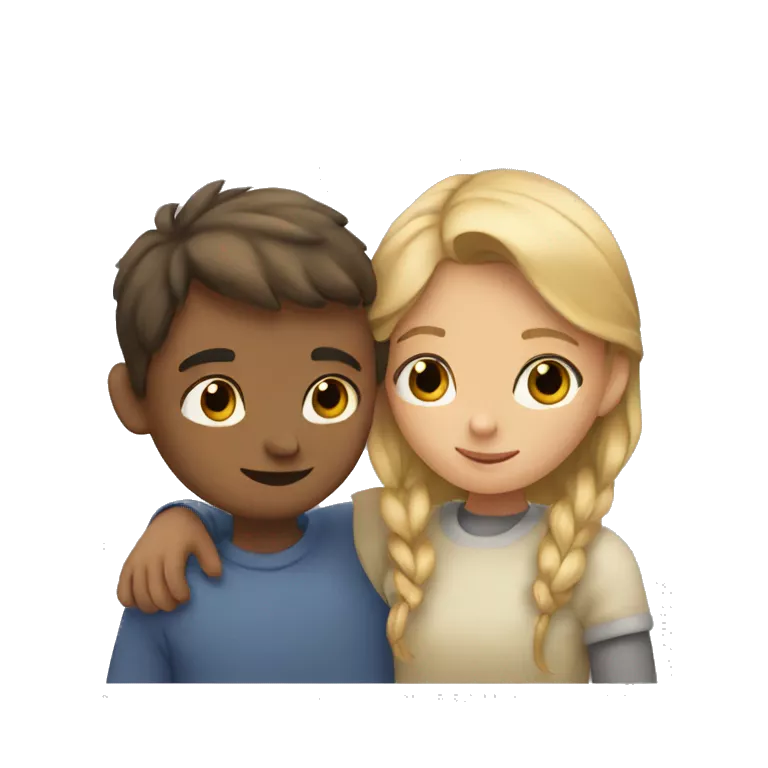 a boy and a girl huggig each other tightly