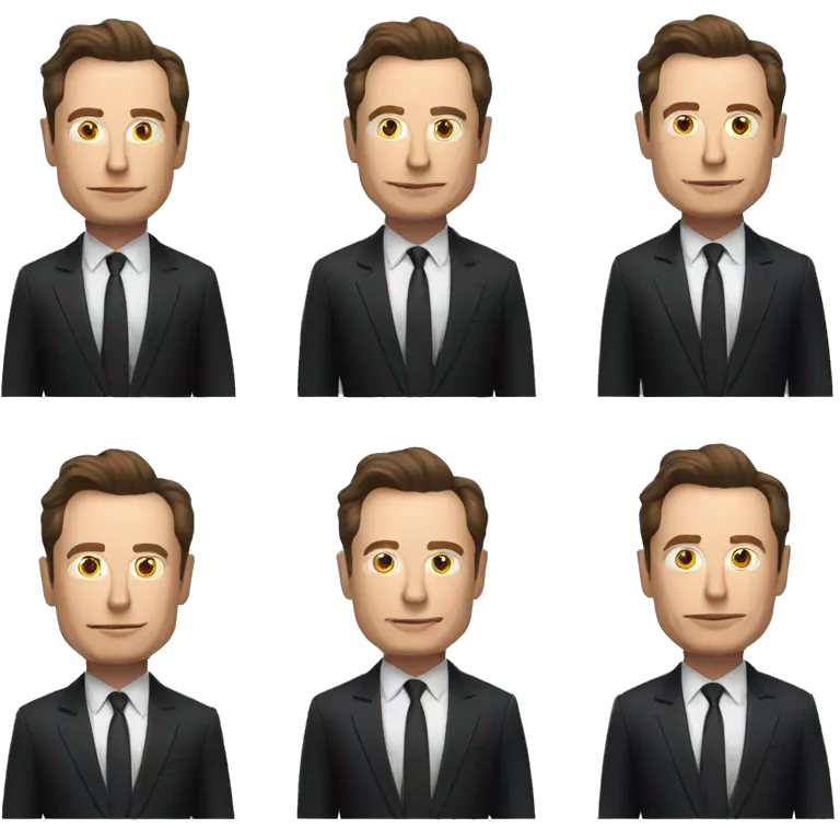Elon Musk with black suit