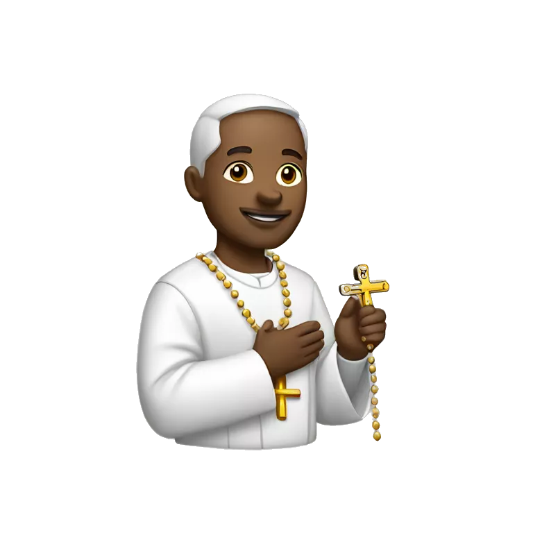 catholic with rosary