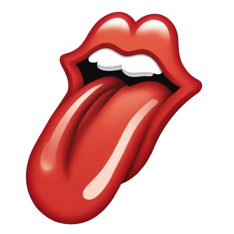 Rolling Stones tongue logo Gomp