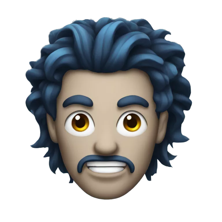 Hades the lord of the underworld, with blue flame hair