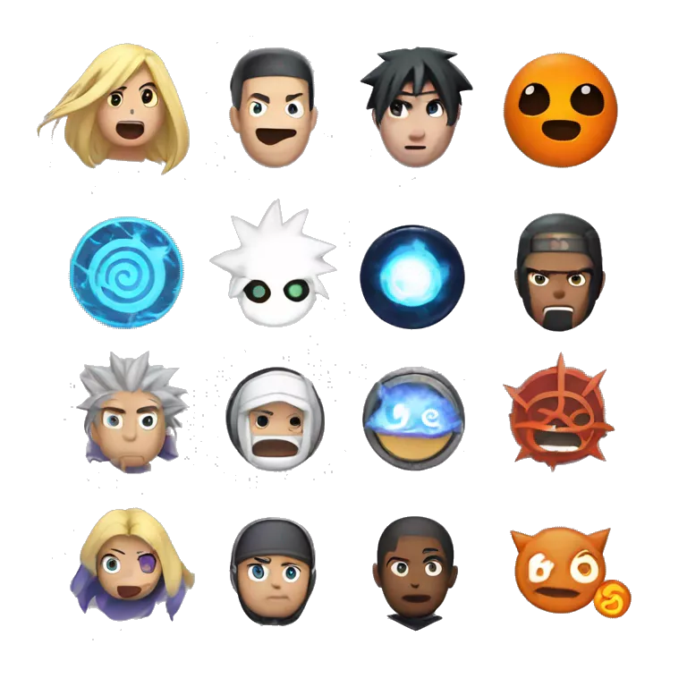 subscribe badges for twitch , rasengan in naruto