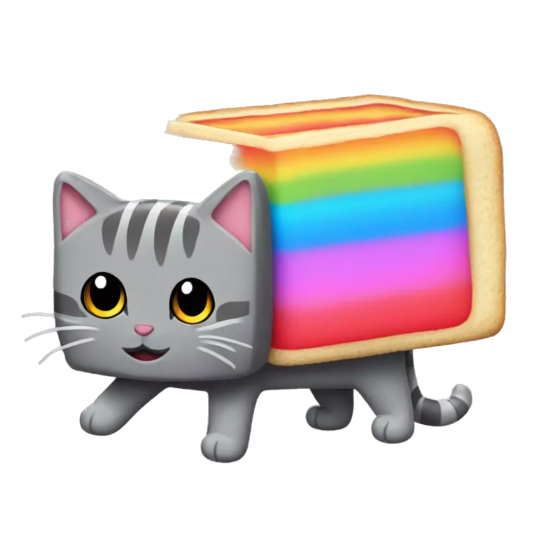 nyan cat (a pop tart cat)
