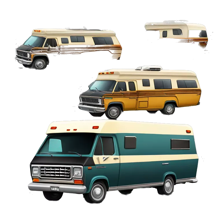 Real 70s Darth Vader’s Winnebago dually woody family camper family