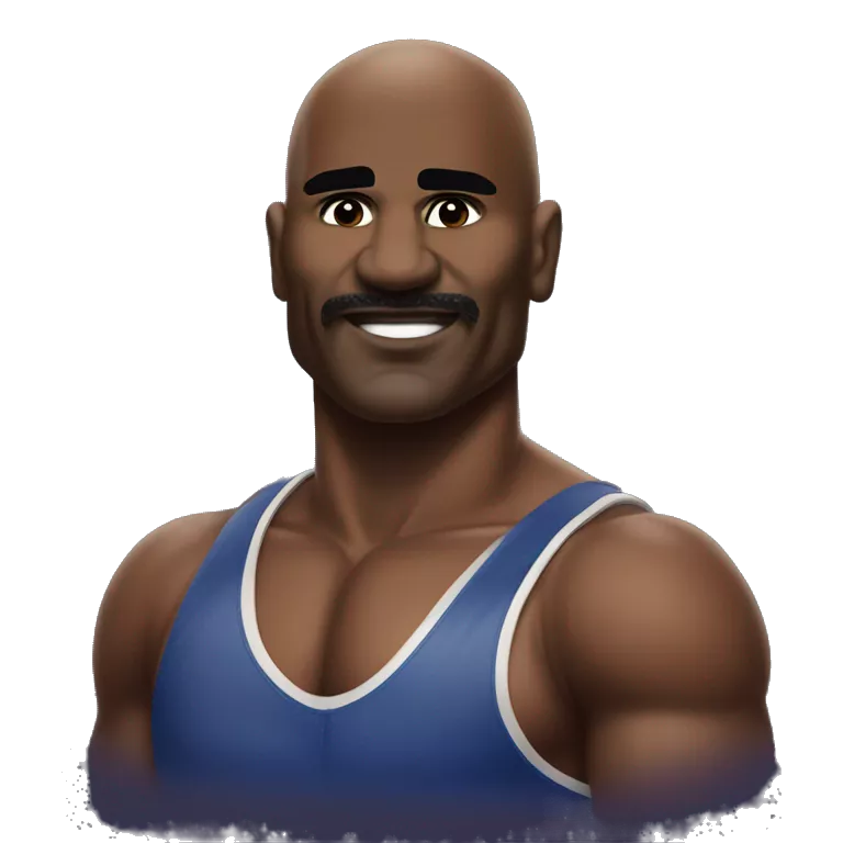Evander Holyfield as he appeared the night he beat Mike Tyson, in boxing attire, ready to box