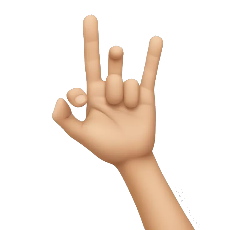 flat hand and other hand with pointer to flat hand