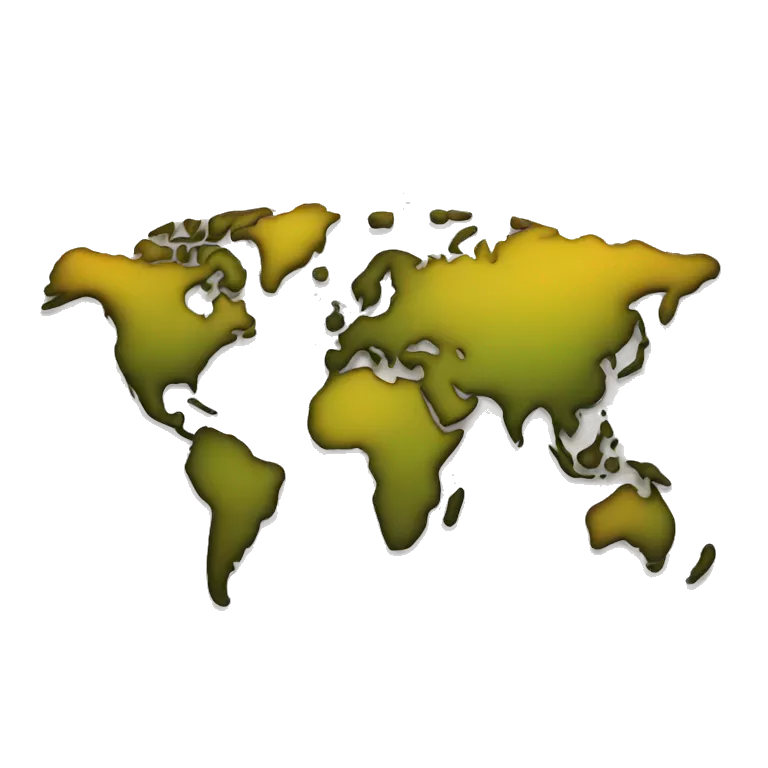 World map without Russia