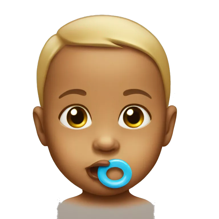 baby with pacifier in mouth