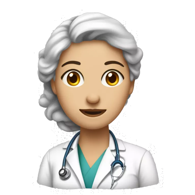 Dessine moi une image humoristique d'un docteur femme en train de faire une piqure à un patient avec une très grosse seringue.