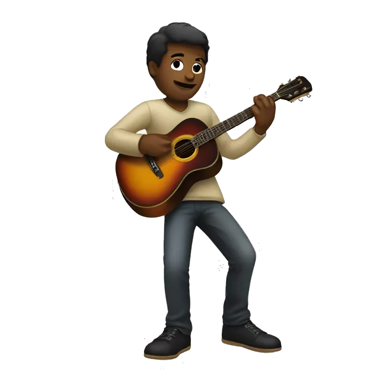 Musician playing guitar
