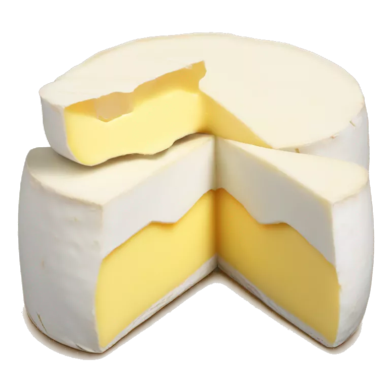 Camembert cut open