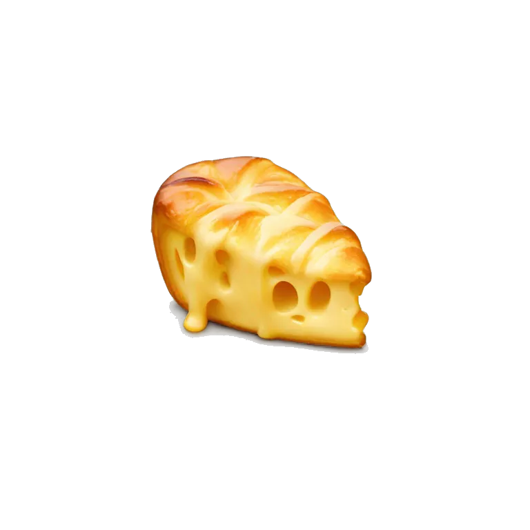 Cheese danish with cheese on top