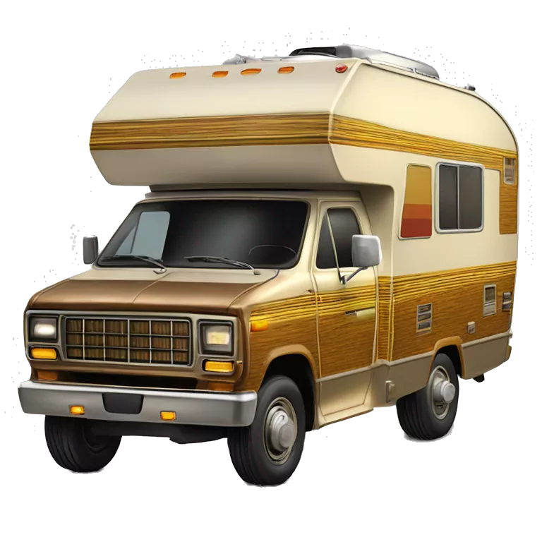 Real 70s C-3PO Winnebago dually woody family camper