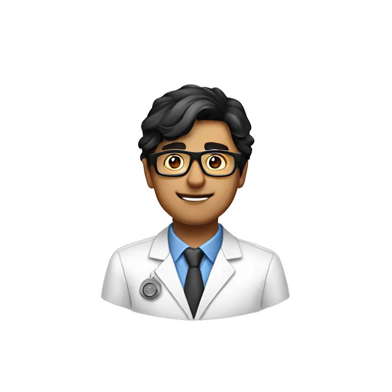 a mechanical engineer expert in computer science black hair indian and add aviator type glasses