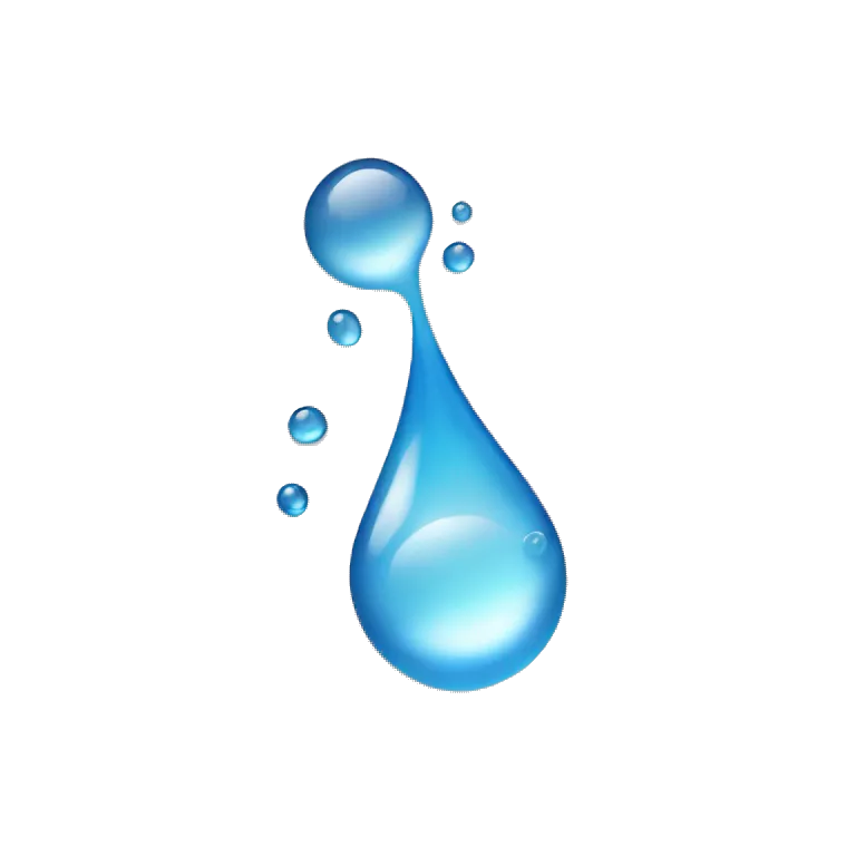water droplet on skin