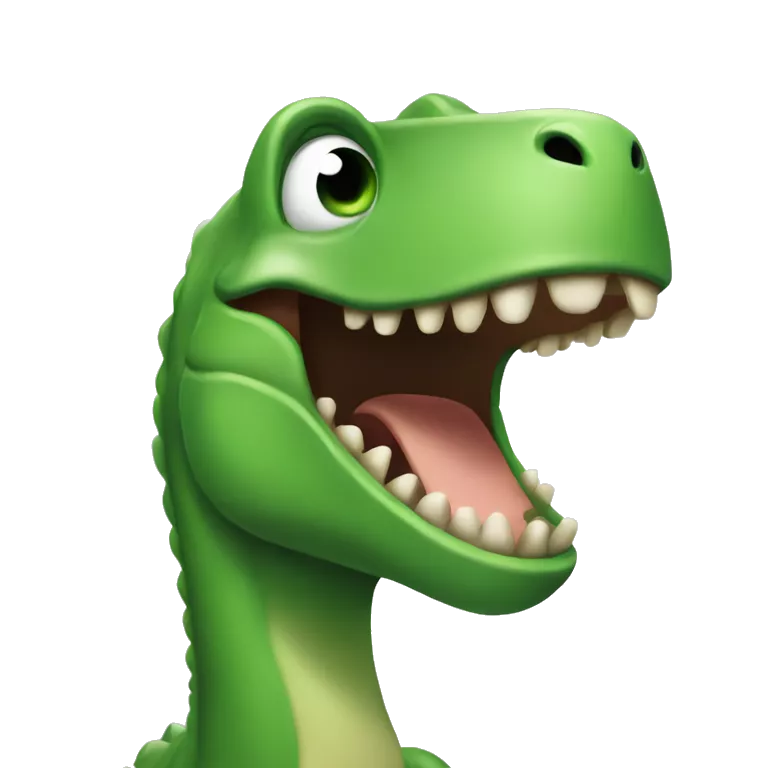 Green dinosaur Giggle