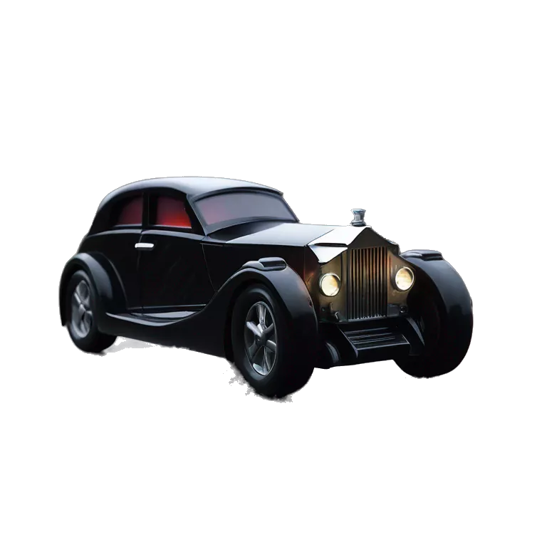 Hot wheels Darth Vader themed 1934 Rolls Royce scary Halloween monster rc car on  dark raining road