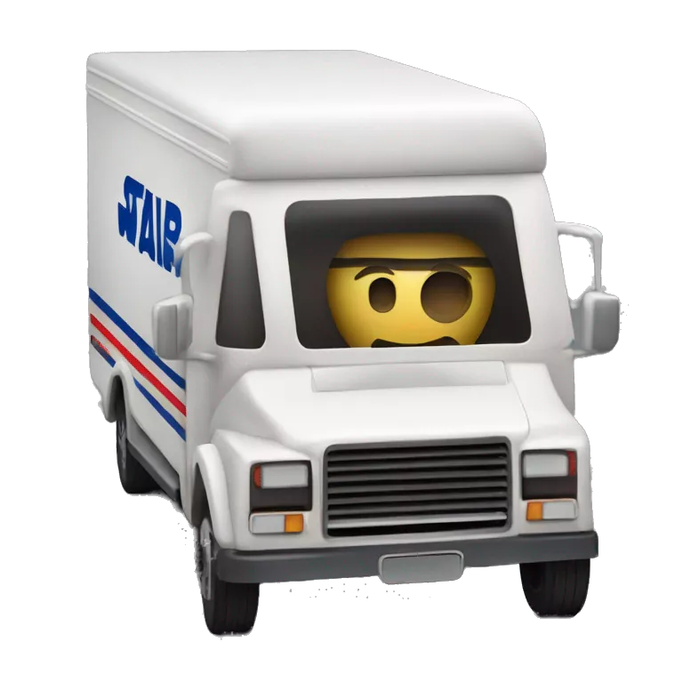 1971 very very long 40 foot long mail delivery truck shaped like Star Wars Queen Amadala shaped truck