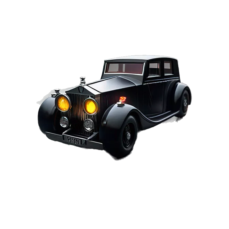 Hot wheels Darth Vader themed 1934 Rolls Royce scary Halloween monster rc car on  dark raining road