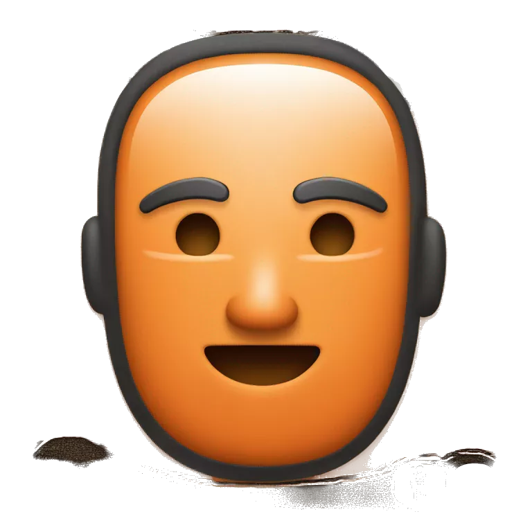 A bright orange square emoji with rounded corners. It features bold, black text &quot;KODE&quot; at the top, a horizontal black line in the middle, and a large dollar symbol ($) below the line. The design resembles a simple, modern currency note.