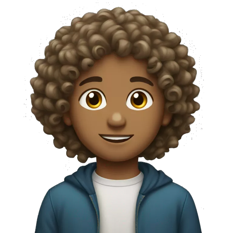 Muslim, young boy with curly hair.
