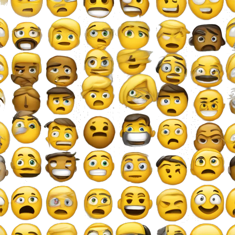Un emoji amarillo con una expresión confundida y ligeramente incómoda, con cejas levantadas, ojos mirando de reojo y boca torcida hacia abajo.