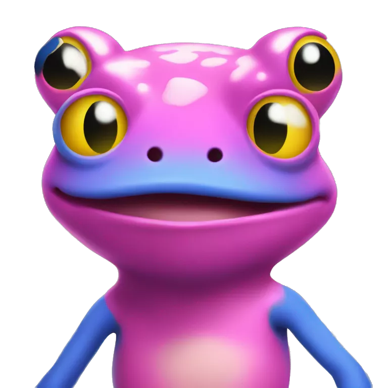 pink and blue frog mixed with stephen curry