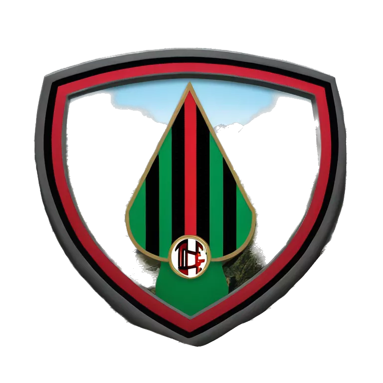 Escudo del ac Milan en una montaña