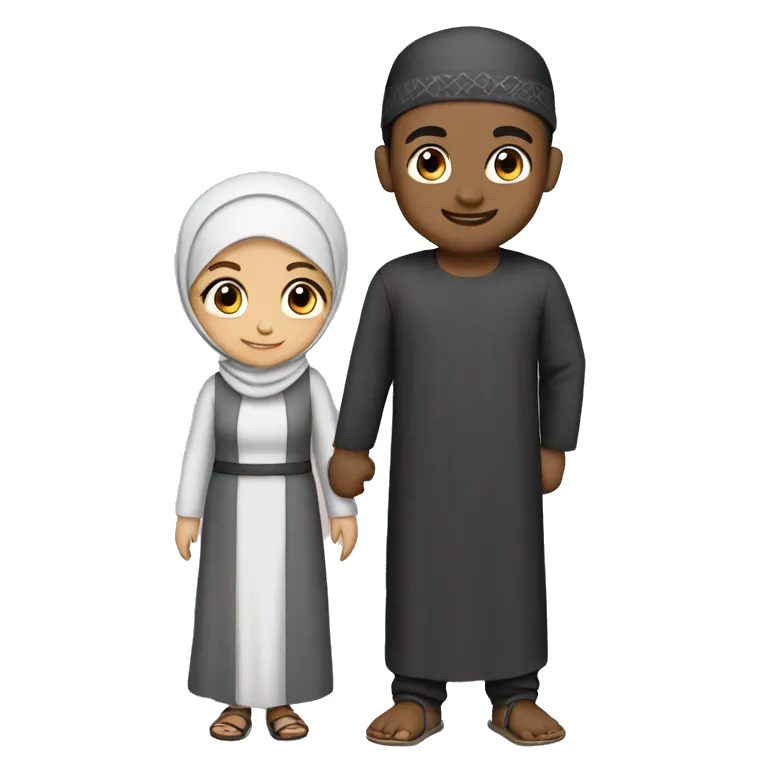 muslim boy and girl lovng