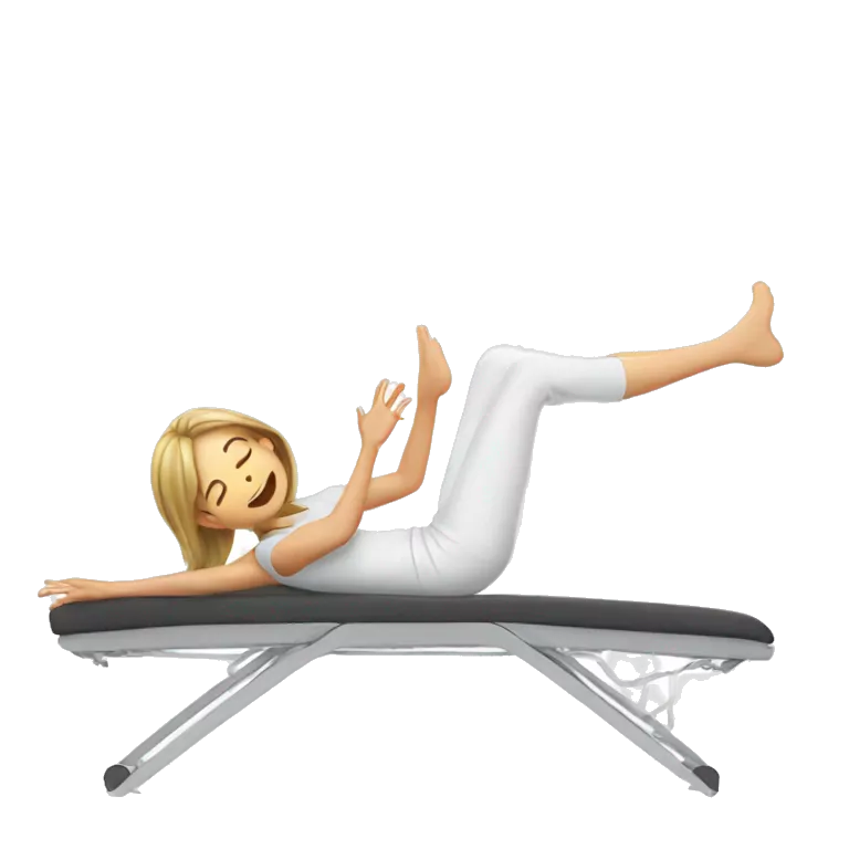 happy girl lying on back