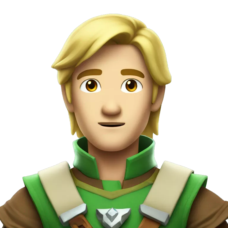 Make a futuristic character called link who is from 30 years in the future from The Legend of Zelda