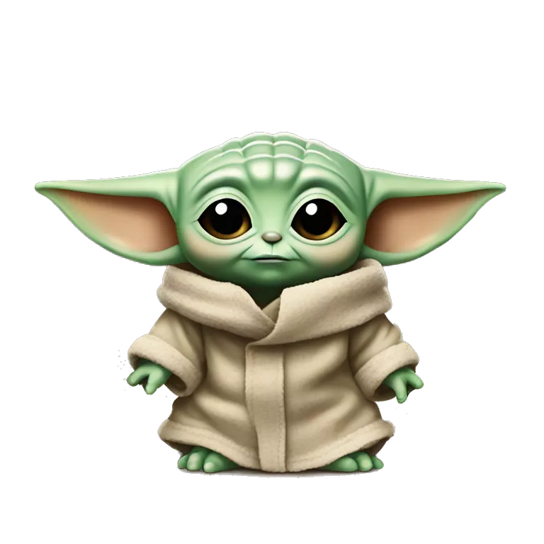 Baby Yoda is bursting with laughter and tears are bursting on all sides