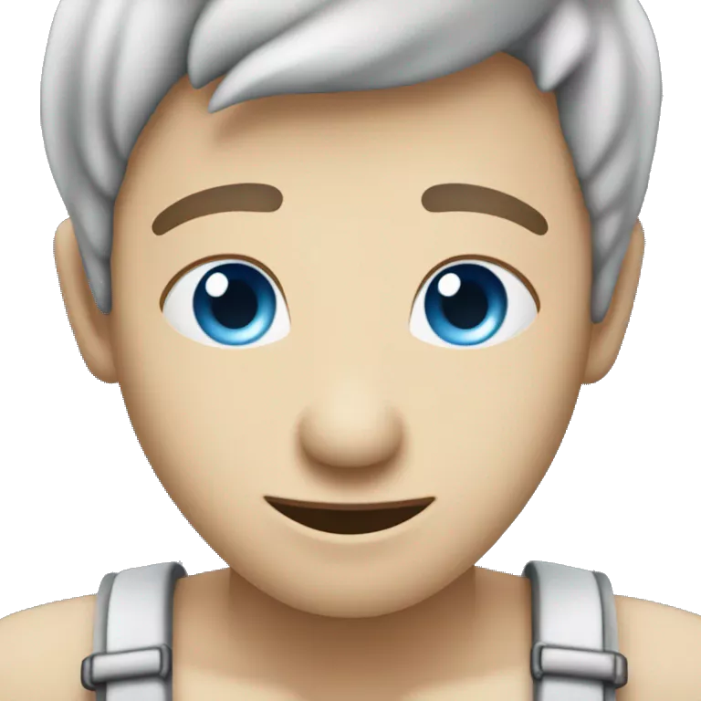 Crea un emoji que sea de color azul con blanco con su dedo pulgar y que diga INO como texto en cualquier parte del emoji