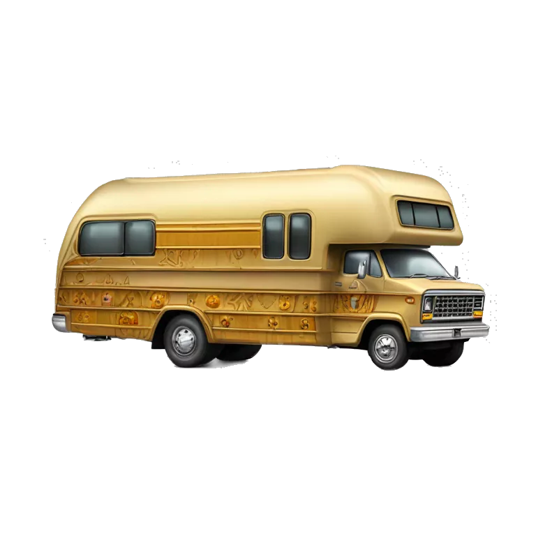 Real 70s C-3PO Winnebago dually woody monster bus