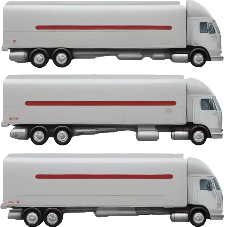 Side view of 1971 very very long 40 foot long mail delivery truck shaped like Star Wars Queen Amadala shaped truck