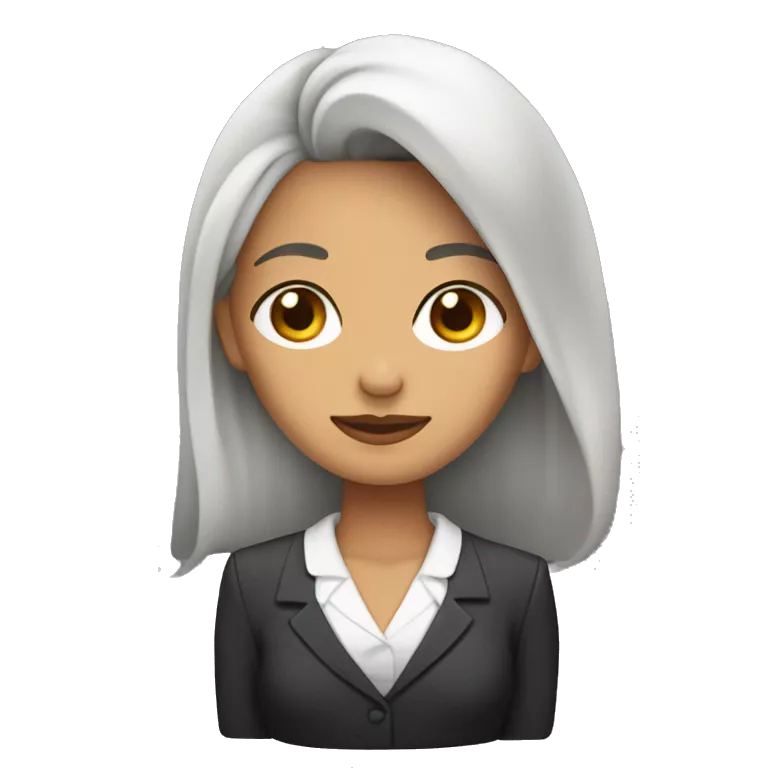mujer abogada en traje con cabello rojizo