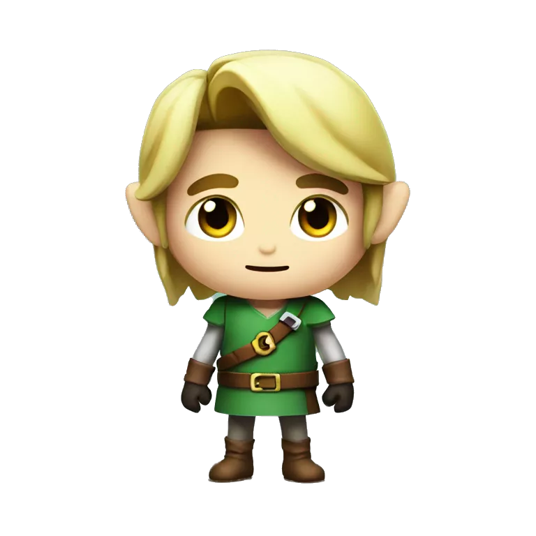 Make a futuristic character called link who is from 30 years in the future from The Legend of Zelda, give him a dark Gothic look
